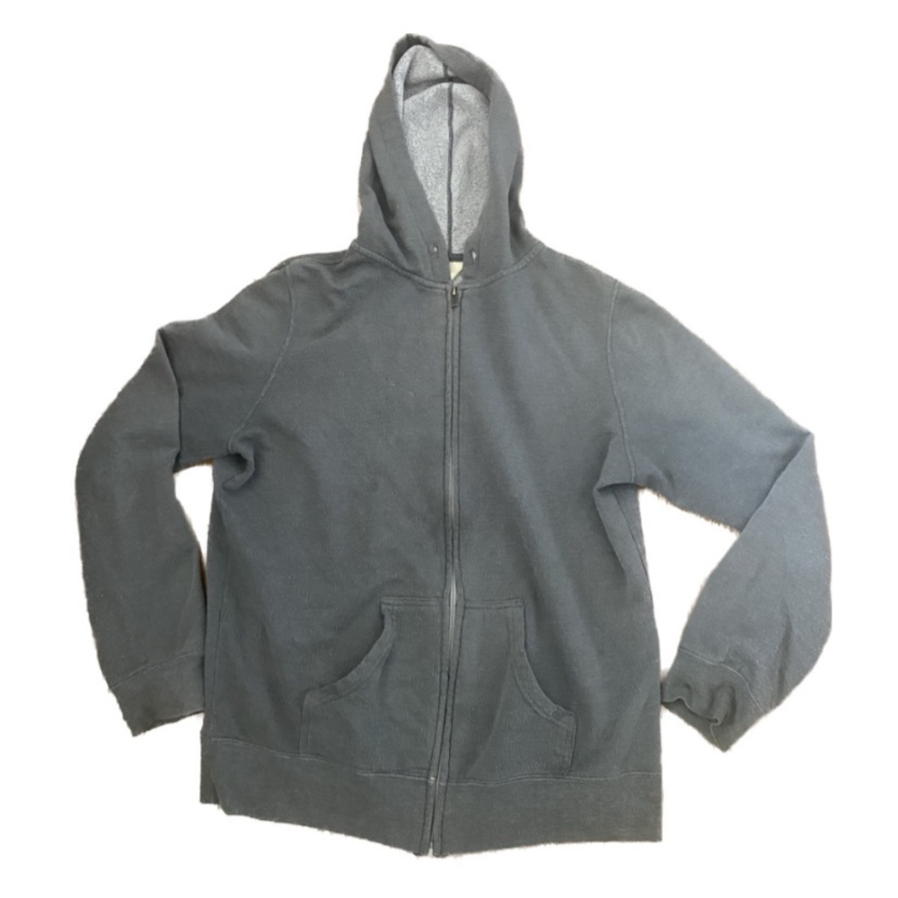 Large gray cozy hoodie w/o hoodie strings